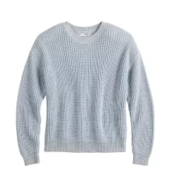 Women's Sonoma Goods For Life® Textured Drop-Shoulder Sweater -Sonoma Goods For Life Shop 5579623 ALT5