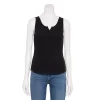 Petite Sonoma Goods For Life® Notchneck Tank 1 Petite Sonoma Goods For Life® Notchneck Tank -Sonoma Goods For Life Shop 5584060 Black