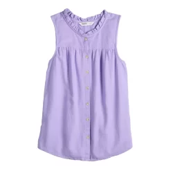 Women's Sonoma Goods For Life® Button-Front Ruffle Tank -Sonoma Goods For Life Shop 5586080 ALT5