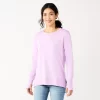 Women's Sonoma Goods For Life® Super Soft Solid Tunic Sweatshirt 1 Women's Sonoma Goods For Life® Super Soft Solid Tunic Sweatshirt -Sonoma Goods For Life Shop 5621644 Bright Light Purple