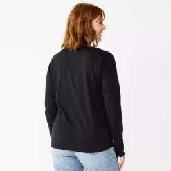 Women's Sonoma Goods For Life® Everyday V-Neck Long Sleeve Tee -Sonoma Goods For Life Shop 5625801 ALT