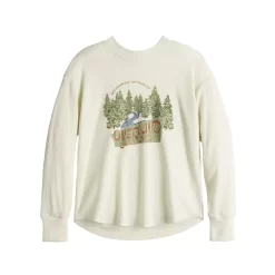 Women's Sonoma Goods For Life® Mockneck Waffle Top -Sonoma Goods For Life Shop 5672315 ALT5