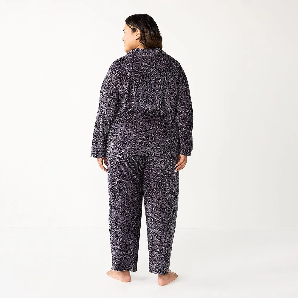Plus Size Sonoma Goods For Life® Velour Pajama Shirt & Pajama Pants Sleep Set Plus Size Sonoma Goods For Life® Velour Pajama Shirt & Pajama Pants Sleep Set -Sonoma Goods For Life Shop 5675146 ALT