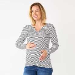 Maternity Sonoma Goods For LifeĀ® Long Sleeve Knotted Thermal Top
