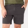 Men's Sonoma Goods For Life® 7" Flexwear Flat-Front Shorts -Sonoma Goods For Life Shop 5702966 Dark Gray