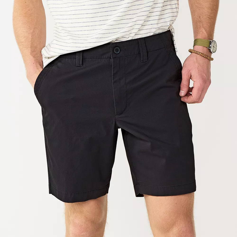 Men's Sonoma Goods For Life® 8" Everyday Flat-Front Shorts Men's Sonoma Goods For Life® 8" Everyday Flat-Front Shorts -Sonoma Goods For Life Shop 5703002 Black