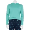 Men's Sonoma Goods For Life® Hooded Top & Pants Pajama Set -Sonoma Goods For Life Shop 5718979 Blue Mushrooms