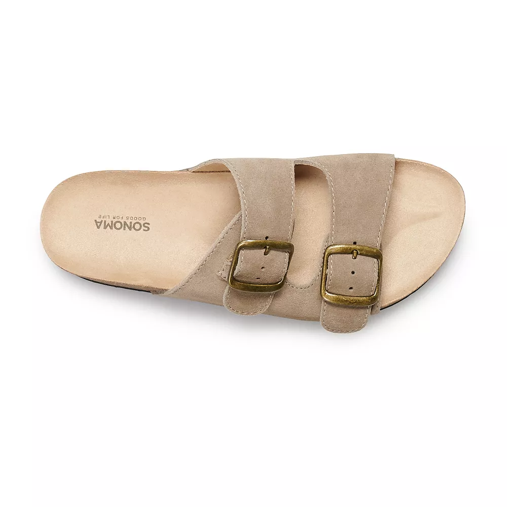 Sonoma Goods For Life® Artwork 02 Women's Suede Slide Sandals Sonoma Goods For Life® Artwork 02 Women's Suede Slide Sandals -Sonoma Goods For Life Shop 5721471 ALT3