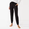 Women's Sonoma Goods For Life® Soft Knit Banded Bottom Pajama Pants -Sonoma Goods For Life Shop 5724864 Black