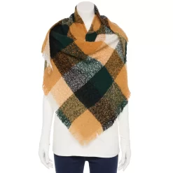 Women's Sonoma Goods For Life® Boucle Plaid Triangle Scarf