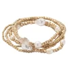 Sonoma Goods For Life® Pearl & Beaded Multi Stretch Bracelet 5 Pack -Sonoma Goods For Life Shop 5783323