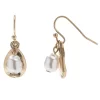 Sonoma Goods For Life® Pearl & Hammered Teardrop Earrings -Sonoma Goods For Life Shop 5783326