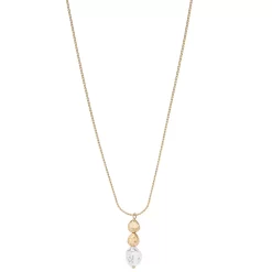 Sonoma Goods For Life® Chain With Casted Metal & Pearl Drop Pendant Necklace