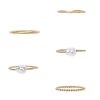 Sonoma Goods For Life® Pearl & Twisted Ring 5 Pack -Sonoma Goods For Life Shop 5783339