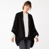 Women's Sonoma Goods For Life® Open Knit Kimono 2 Women's Sonoma Goods For Life® Open Knit Kimono -Sonoma Goods For Life Shop 5796217 Black