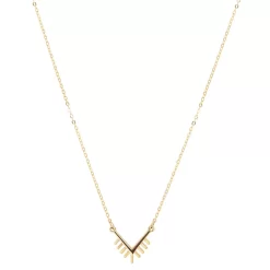 Sonoma Goods For Life® Gold Tone Skinny Chain With Casted Y Pendant Necklace