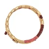 Sonoma Goods For Life® Gold Tone Red Rubber Coated Beaded Coil Bracelet