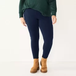 Plus Size Sonoma Goods For Life® Essential Mid-Rise Leggings