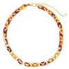 Sonoma Goods For Life® Gold Tone Metal & Warm Multi Colored Resin Links Necklace 2 Sonoma Goods For Life® Gold Tone Metal & Warm Multi Colored Resin Links Necklace -Sonoma Goods For Life Shop 5841592
