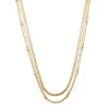 Sonoma Goods For Life® Gold Tone 3 Row Green Bead And Snake Chain Necklace -Sonoma Goods For Life Shop 5912006