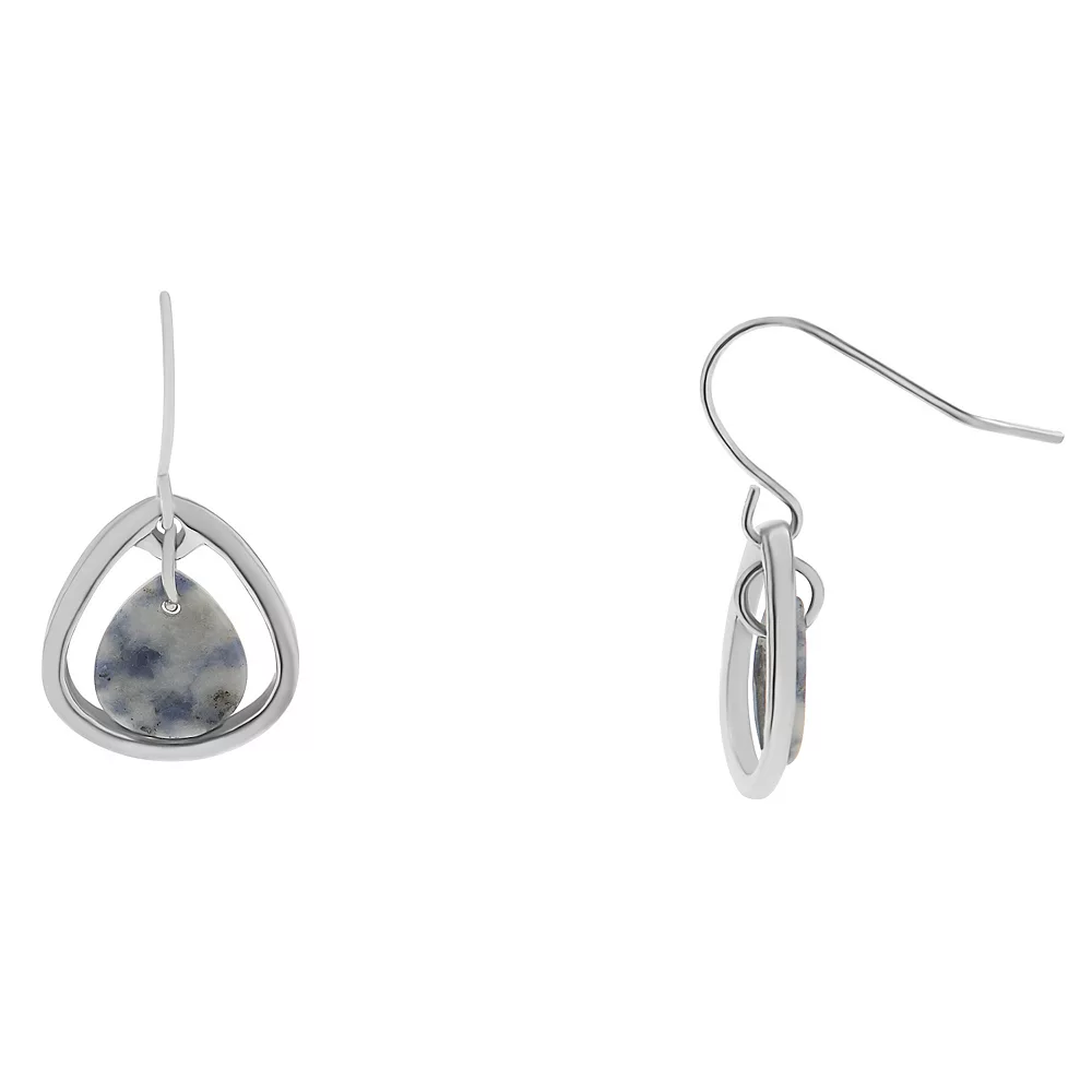 Sonoma Goods For Life® Silver Tone Blue and Metal Teardrop Drop Earrings Sonoma Goods For Life® Silver Tone Blue And Metal Teardrop Drop Earrings -Sonoma Goods For Life Shop 5912966