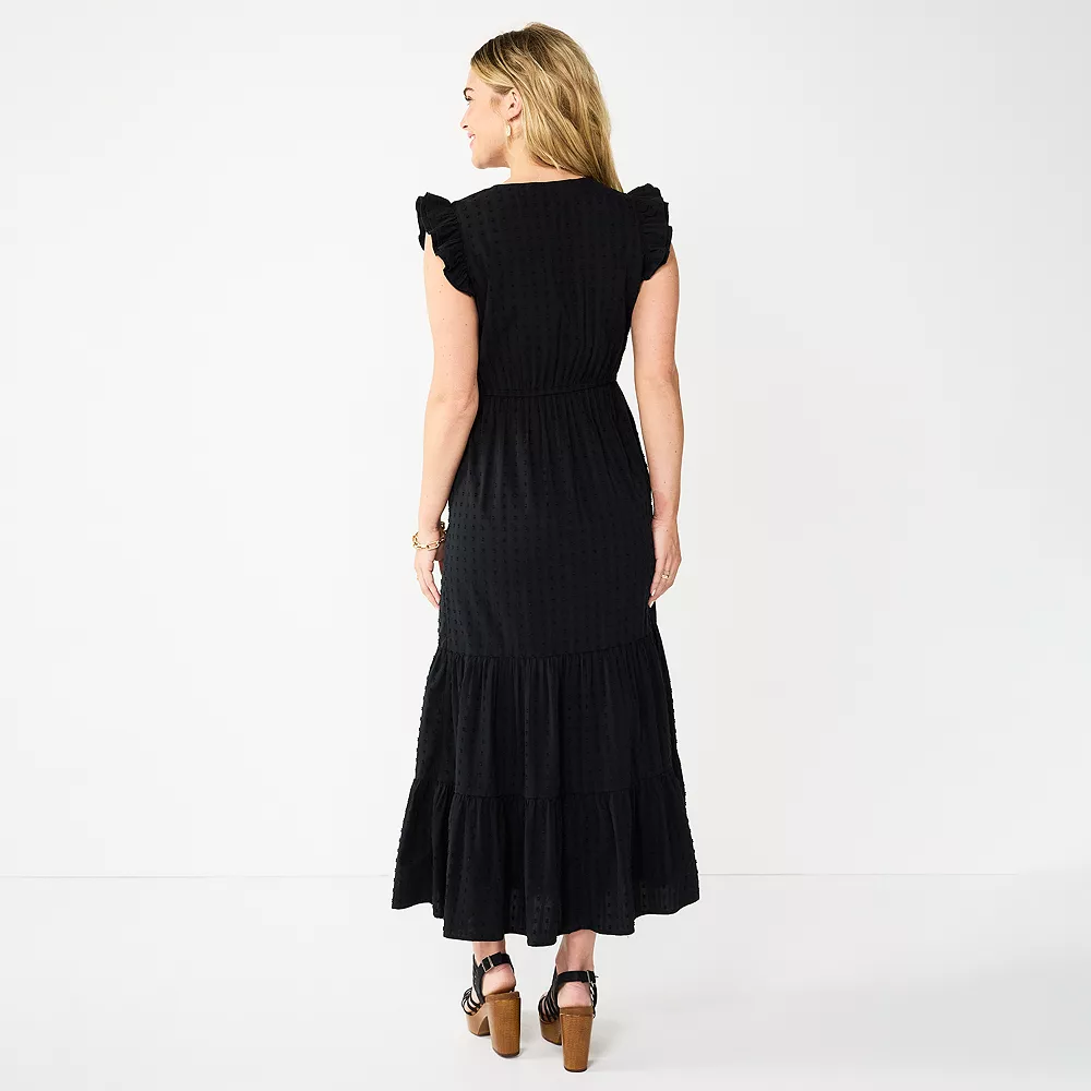Women's Sonoma Goods For Life® Ruffle Sleeve Smocked Maxi Dress Women's Sonoma Goods For Life® Ruffle Sleeve Smocked Maxi Dress -Sonoma Goods For Life Shop 5921689 ALT