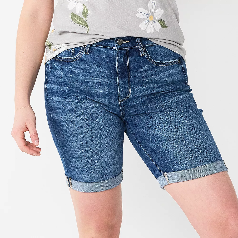 Women's Sonoma Goods For Life® Denim Bermuda Shorts Women's Sonoma Goods For Life® Denim Bermuda Shorts -Sonoma Goods For Life Shop 5927084 Medium Wash