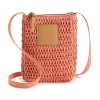 Sonoma Goods For Life® Straw Phone Crossbody Bag
