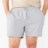 Men's Sonoma Goods For Life® 5" Everyday Pull-On Knit Shorts -Sonoma Goods For Life Shop 5954946 Medium Heather Gray