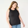 Plus Size Sonoma Goods For Life® High Neck Layering Tank -Sonoma Goods For Life Shop 5955408 Black