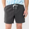 Men's Sonoma Goods For Life® 7" Everyday Textured Twill Pull-On Shorts -Sonoma Goods For Life Shop 5975431 Dark Gray
