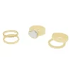 Sonoma Goods For Life® Gold Tone Neutral Stone 5-piece Ring Set -Sonoma Goods For Life Shop 6067925