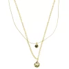 Sonoma Goods For Life® Gold Tone Layered Chain & Double Hammered Pendant Necklace -Sonoma Goods For Life Shop 6067929