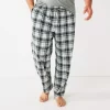 Big & Tall Sonoma Goods For Life® Knit Sleep Pants -Sonoma Goods For Life Shop 6171524 Gray Plaid