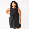 Plus Size Sonoma Goods For Life® Sleeveless Pintuck Tank Dress 1 Plus Size Sonoma Goods For Life® Sleeveless Pintuck Tank Dress -Sonoma Goods For Life Shop 6193865 Black