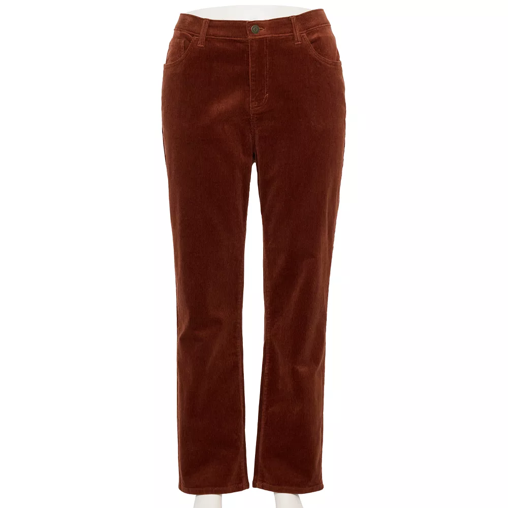 Plus Size Sonoma Goods For Life® Premium Mid-Rise Curvy Straight-Leg Jeans Plus Size Sonoma Goods For Life® Premium Mid-Rise Curvy Straight-Leg Jeans -Sonoma Goods For Life Shop 6231973 Rustic Orange