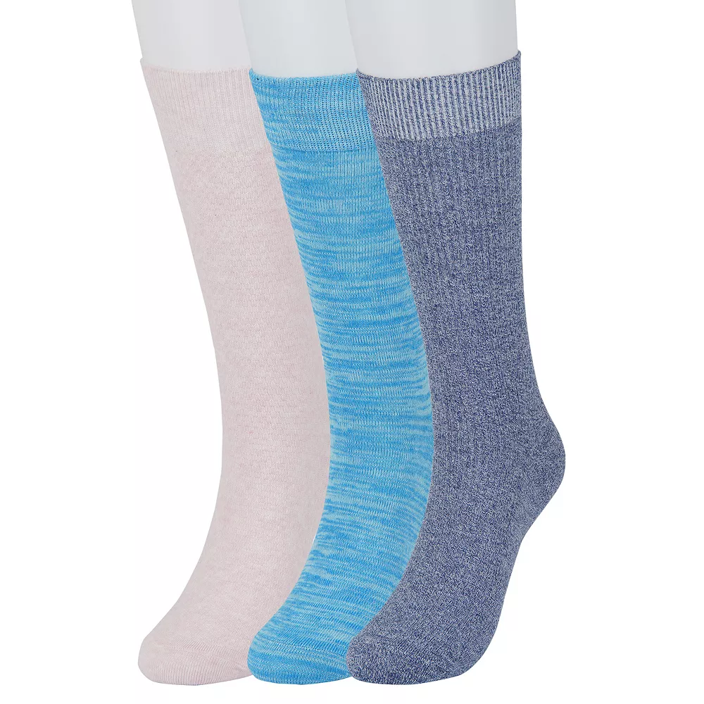 Men's Sonoma Goods For Life® 3-pack Marled Crew Socks Men's Sonoma Goods For Life® 3-pack Marled Crew Socks -Sonoma Goods For Life Shop 6316707 Denim Blue Pink